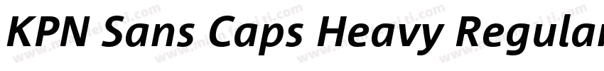 KPN Sans Caps Heavy Regular字体转换